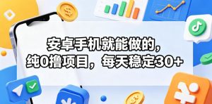 安卓手机就能做的，纯0撸项目，每天稳定30+-最全项目网