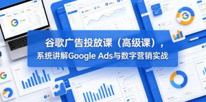 谷歌广告投放课(高级课),系统讲解Google Ads与数字营销实战-最全项目网