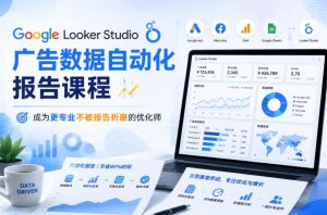 Google Looker Studio广告数据自动化报告课程,成为更专业不被报告折磨的优化师-最全项目网