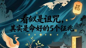 付费文章：看似是诅咒，其实是命好的5个征兆-最全项目网
