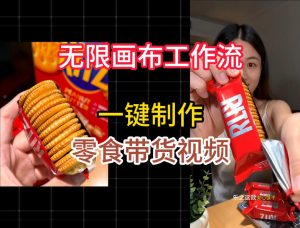 无限画布工作流一键制作零食带货视频,操作简单实操教学-最全项目网