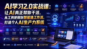AI学习2.0实战课:让AI真正帮你干活,从工具使用到智能体工作流,打造个人AI生产力系统-最全项目网