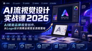 AI流视觉设计实战课2026：AI赋能品牌视觉创作，从Logo设计到商业视觉全流程落地-最全项目网