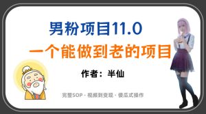 全网独家男粉项目11.0,一个做到老的项目,完整SOP·视频到变现·傻瓜式操作-最全项目网