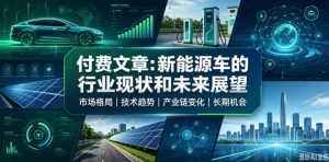 付费文章:新能原车的行业现状和未来展望-最全项目网