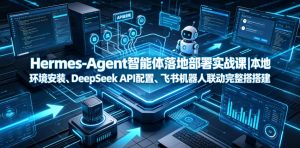 Hermes-Agent智能体落地部署实战课|本地环境安装、DeepSeek API配置、飞书机器人联动完整搭建教程-最全项目网