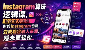 Instagram算法逻辑课，按这套方法做，你的Instagram也能变成稳定收入来源，賺米更轻松【原创双语字幕】-最全项目网