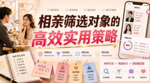 付费文章:相亲筛选对象的高效实用策略-最全项目网