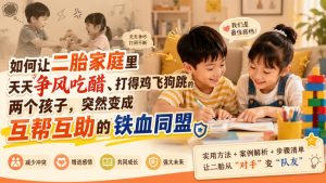 付费文章:如何让二胎家庭里天天争风吃醋、打得鸡飞狗跳的两个孩子,突然变成互帮互助的铁血同盟?-最全项目网