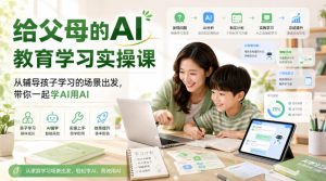 给父母的AI教育学习实操课,从辅导孩子学习的场景出发,带你一起学AI用AI-最全项目网