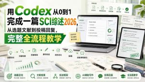用Codex从0到1完成一篇SCI综述2026,从选题文献到投稿回复,完整全流程教学-最全项目网