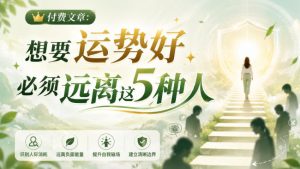 付费文章：想要运势好，必须远离这5种人-最全项目网