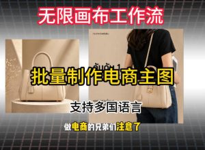 无限画布工作流搭建教程,一键电商主图批量制作,批量下载,支持多国语言-最全项目网