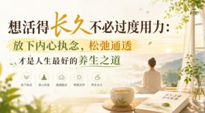 付费文章:想活得长久不必过度用力:放下内心执念,松弛通透才是人生最好的养生之道-最全项目网