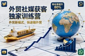 外贸社媒获客独家训练营,外贸新模式,快速做外贸(更新26年08月21日)-最全项目网