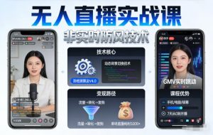 宝子哥无人直播实战课,非实时防风技术,聚焦抖音快手等平台直播带货,轻松开启直播变现之路(更新2026年08月06日)-最全项目网