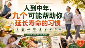 付费文章:人到中年,九个可能帮助你延长寿命的习惯-最全项目网