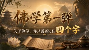 付费文章:佛学第一弹,关于佛学,你只需要记住四个字-最全项目网