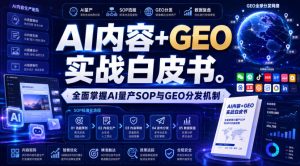 AI内容+GEO实战白皮书,全面掌握AI量产SOP与GEO分发机制【文档】-最全项目网