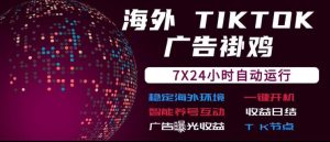 海外TikTok挂G流量变现,7X24自动运行,广告曝光收益,收益日结【揭秘】-最全项目网