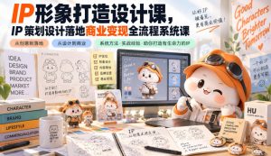 IP形象打造设计课,IP策划设计落地商业变现全流程系统课-最全项目网