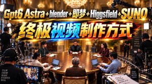 GPT-6 Astra+Blender+即梦+Higgsfield+Suno=终极视频制作方式！-最全项目网