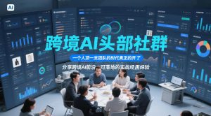跨境AI头部社群,一个人顶一支团队的时代真正的开始了,分享跨境AI前沿,可落地的实战经验(更新09月11日)-最全项目网