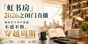 「虹书房」2026之闭门直播,陪伴万千中产家庭,不惑不惧、穿越周期-最全项目网
