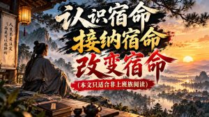 某公众号付费文章:认识宿命,接纳宿命,改变宿命(本文只适合非上班族阅读)-最全项目网