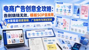 电商广告创意全攻略:告别烧钱无效,模板SOP直接用,全面覆盖创意策略、广告制作与测试系统【原创双语字幕】-最全项目网