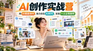 AI创作实战营，用AI赋能创作，助力你在AI时代，实现一人公司创作-最全项目网